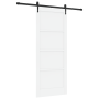 Puerta corredera  con accesorios blanca 86x211 cm de madera maciza de pino | Foro24.es | Tu tienda online para hogar, jardín y más Foro24.es
