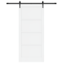 Puerta Deslizante  con Conjunto de Hardware Blanco 93x211 cm Madera de Pino Maciza | Foro24.es | Tu tienda online para hogar, jardín y más Foro24.es