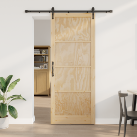 Puerta Corredera con Juego de Hardware 93x232 cm