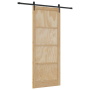 Puerta Corredera  con Juego de Hardware 93x232 cm de Madera Sólida de Pino | Foro24.es | Tu tienda online para hogar, jardín y más Foro24.es