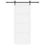 Puerta Deslizante con Juego de Herrajes Blanca 93x232 cm Madera Sólida de Pino de , Puertas para el hogar - Ref: Foro24-33336...