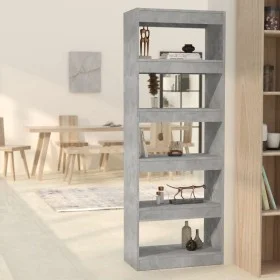 Concrete gray engineered wood shelf/divider 60x30x166 cm by vidaXL, Bookcases and shelves - Ref: Foro24-811677, Price: 77,31 ...