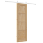 Puerta Deslizante con Juego de Herrajes 61x198.5 cm Madera Maciza de Pino de , Puertas para el hogar - Ref: Foro24-3333688, P...