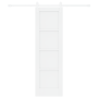 Puerta Corredera con Juego de Herrajes Blanca 61x198.5 cm Madera Sólida de Pino de , Puertas para el hogar - Ref: Foro24-3333...