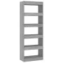 Concrete gray engineered wood shelf/divider 60x30x166 cm by vidaXL, Bookcases and shelves - Ref: Foro24-811677, Price: 77,31 ...