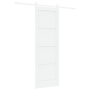 Puerta Corrediza con Juego de Hardware Blanco 73.5x211 cm de Madera Maciza de Pino by , Doors for the home - Ref: Foro24-3333...