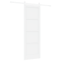 Puerta Corrediza con Juego de Hardware Blanco 73.5x211 cm de Madera Maciza de Pino by , Doors for the home - Ref: Foro24-3333...