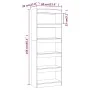 Concrete gray engineered wood shelf/divider 60x30x166 cm by vidaXL, Bookcases and shelves - Ref: Foro24-811677, Price: 77,31 ...