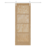 Puerta Corrediza  con Juego de Hardware 78x211 cm Madera Maciza de Pino | Foro24.es | Tu tienda online para hogar, jardín y más Foro24.es