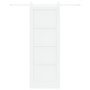 Puerta Corrediza con Juego de Hardware Blanca 78x211 cm Madera Maciza de Pino de , Puertas para el hogar - Ref: Foro24-333369...