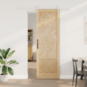 Puerta Deslizante con Juego de Hardware 78x232 cm