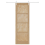 Puerta Deslizante  con Juego de Hardware 78x232 cm Madera Maciza de Pino | Foro24.es | Tu tienda online para hogar, jardín y más Foro24.es