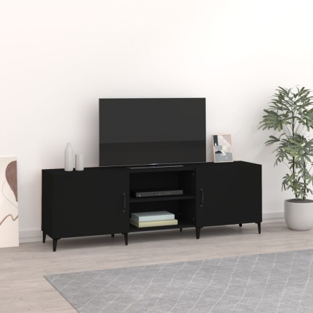 Schwarzer TV-Schrank aus Holzwerkstoff, 150 x 30 x 50 cm von vidaXL, TV-Möbel - Ref: Foro24-812628, Preis: 136,85 €, Rabatt: %