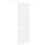 Puerta Corredera  con Juego de Accesorios Blanca 78x232 cm Madera Sólida de Pino | Foro24.es | Tu tienda online para hogar, jardín y más Foro24.es