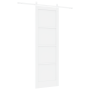Puerta Corredera  con Juego de Accesorios Blanca 78x232 cm Madera Sólida de Pino | Foro24.es | Tu tienda online para hogar, jardín y más Foro24.es
