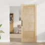 Puerta Corrediza con juego de hardware 83x202 cm Madera maciza de pino von , Türen für zu Hause - Ref: Foro24-3333700, Preis:...