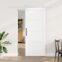 Puerta Corrediza con Juego de Herrajes Blanca 83x202 cm Madera Maciza de Pino by , Doors for the home - Ref: Foro24-3333701, ...