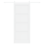 Puerta Corrediza con Juego de Herrajes Blanca 83x202 cm Madera Maciza de Pino by , Doors for the home - Ref: Foro24-3333701, ...