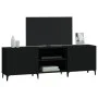 Black engineered wood TV cabinet 150x30x50 cm by vidaXL, TV Furniture - Ref: Foro24-812628, Price: 134,08 €, Discount: %