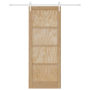 Puerta Deslizante con Juego de Herrajes 83x211 cm Madera de Pino by , Doors for the home - Ref: Foro24-3333702, Price: 190,37...