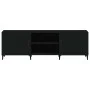 Black engineered wood TV cabinet 150x30x50 cm by vidaXL, TV Furniture - Ref: Foro24-812628, Price: 134,08 €, Discount: %