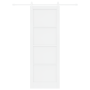 Puerta Deslizante con Juego de Hardware Blanca 83x232 cm Madera Maciza de Pino de , Puertas para el hogar - Ref: Foro24-33337...