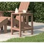 Brown HDPE Adirondack garden table 38x38x46 cm by vidaXL, Garden tables - Ref: Foro24-318643, Price: 30,77 €, Discount: %