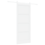 Puerta Corrediza con Juego de Herrajes Blanca 86x211 cm MDF by , Doors for the home - Ref: Foro24-3333709, Price: 222,41 €, D...