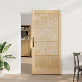 Puerta Deslizante con juego de hardware 93x202 cm
