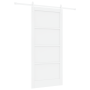 Puerta Corrediza con Juego de Hardware Blanco 93x202 cm Madera Maciza de Pino by , Doors for the home - Ref: Foro24-3333711, ...