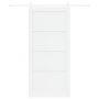 Puerta Corrediza con Juego de Hardware Blanco 93x202 cm Madera Maciza de Pino by , Doors for the home - Ref: Foro24-3333711, ...