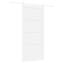 Puerta Corrediza con Juego de Hardware Blanco 93x202 cm Madera Maciza de Pino by , Doors for the home - Ref: Foro24-3333711, ...