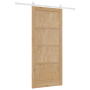 Puerta Corredera con Set de Hardware 93x211 cm Madera Sólida de Pino by , Doors for the home - Ref: Foro24-3333712, Price: 19...