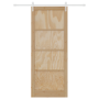 Puerta Corrediza  con Juego de Hardware 93x232 cm Madera Maciza de Pino | Foro24.es | Tu tienda online para hogar, jardín y más Foro24.es