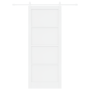Puerta Corredera  con Juego de Accesorios Blanca 93x232 cm Madera Maciza de Pino | Foro24.es | Tu tienda online para hogar, jardín y más Foro24.es