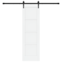 Puerta Deslizante con Juego de Hardware Blanco 61x198.5 cm de Madera Maciza de Pino | Foro24.es | Tu tienda online para hogar, jardín y más Foro24.es