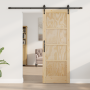 Puerta Deslizante  con Juego de Hardware 73.5x198.5 cm de Madera Maciza de Pino | Foro24.es | Tu tienda online para hogar, jardín y más Foro24.es