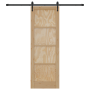 Puerta Corredera  con Juego de Herrajes 73.5x211 cm Madera Maciza de Pino | Foro24.es | Tu tienda online para hogar, jardín y más Foro24.es