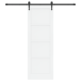 Puerta Deslizante  con Juego de Hardware Blanca 73.5x211 cm Madera Maciza de Pino | Foro24.es | Tu tienda online para hogar, jardín y más Foro24.es