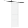 Puerta Deslizante  con Juego de Hardware Blanca 73.5x211 cm Madera Maciza de Pino | Foro24.es | Tu tienda online para hogar, jardín y más Foro24.es