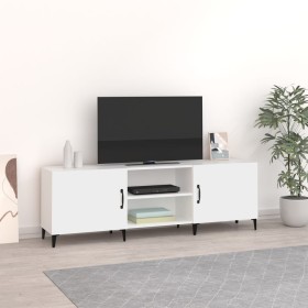 Mueble para TV madera de ingeniería blanco 150x30x50 cm de vidaXL, Muebles TV - Ref: Foro24-812627, Precio: 102,23 €, Descuen...