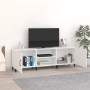 Weißer TV-Schrank aus Holzwerkstoff, 150 x 30 x 50 cm von vidaXL, TV-Möbel - Ref: Foro24-812627, Preis: 102,23 €, Rabatt: %