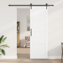 Puerta Corredera  con Juego de Herrajes Blanca 78x232 cm Madera Maciza Pino | Foro24.es | Tu tienda online para hogar, jardín y más Foro24.es