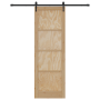 Puerta Corrediza  con Juego de Herrajes 78x232 cm Madera Maciza de Pino | Foro24.es | Tu tienda online para hogar, jardín y más Foro24.es