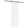 Puerta Corredera  con Juego de Herrajes Blanca 78x232 cm Madera Maciza Pino | Foro24.es | Tu tienda online para hogar, jardín y más Foro24.es