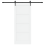 Puerta Deslizante  con Juego de Hardware Blanca 83x202 cm de Madera de Pino | Foro24.es | Tu tienda online para hogar, jardín y más Foro24.es