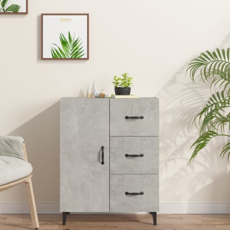 Engineered wood sideboard in concrete grey 69.5x34x90 cm by vidaXL, Sideboards - Ref: Foro24-812181, Price: 88,38 €, Discount: %