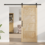 Puerta corrediza  con set de hardware 86x198.5 cm de madera maciza de pino | Foro24.es | Tu tienda online para hogar, jardín y más Foro24.es