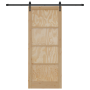 Puerta deslizable con juego de herrajes 86x211 cm Madera maciza de pino de , Puertas para el hogar - Ref: Foro24-3333736, Pre...
