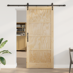 Puerta Deslizante con Juego de Hardware 93x211 cm